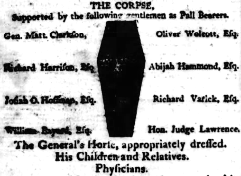 Hamilton Pallbearers and coffin image